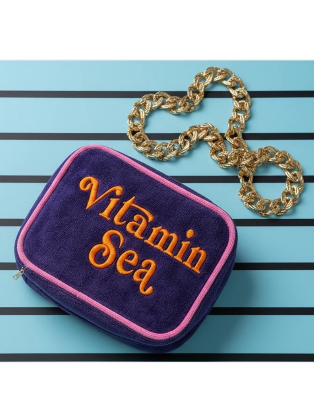 Purple 'Vitamin Sea' Crossbody Bag